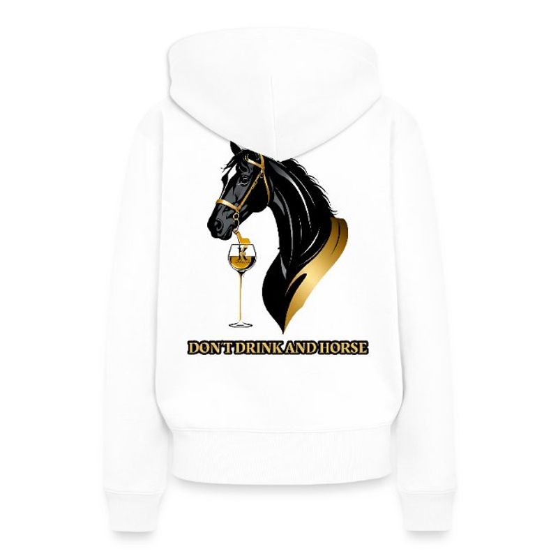 Don't Drink & Horse Hoodie Kvinnfolk